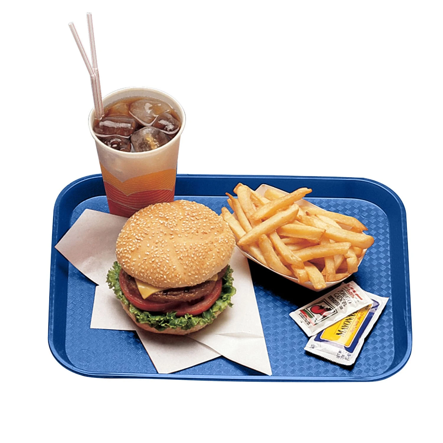 Cambro 1014FF186 Navy Blue 10" X 14" Fast Food Tray - Dozen 1 Cambro 1014FF186 Navy Blue 10" X 14" Fast Food Tray - Dozen