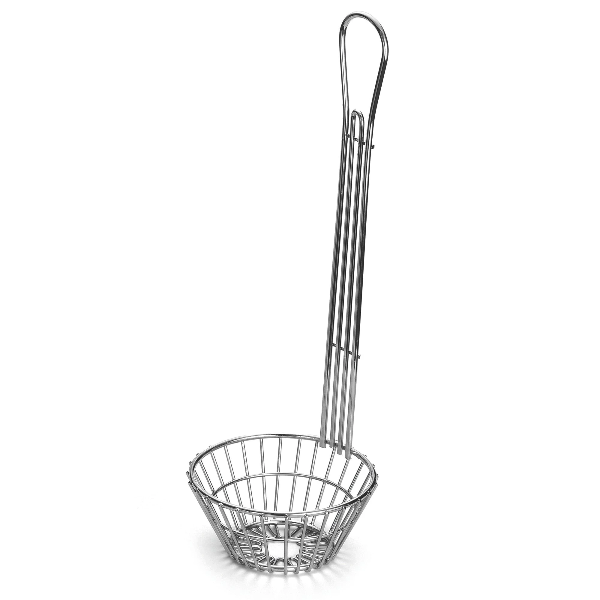 TableCraft 4039 Chrome Plated Sloped Taco Salad Basket 1 TableCraft 4039 Chrome Plated Sloped Taco Salad Basket