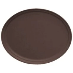 Cambro 2900CT138 Camtread Tavern Tan 28-7/8" X 23-1/2" Oval Tray