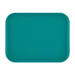 Cambro 1418FF414 Teal 14" X 18" Fast Food Tray - Dozen