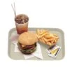 Cambro 1418FF106 Light Peach 14 X 18" Fast Food Tray - Dozen