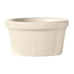 World Tableware RAM-25-W Bedrock Ovenware 2.5 Oz. Ramekin - 24 / CS