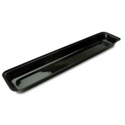 Delfin BRC-306-10 30" X 6.5" Black Rectangular Market Tray