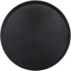 Carlisle 1600GL004 Griplite 16-1/2" Round Black Tray