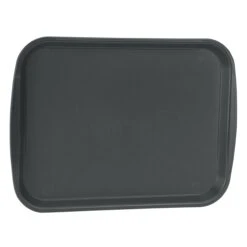 Traex 1216-06 Black Plastic 12 X 16 Fast Food Tray - Dozen