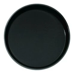 Cambro PT1100110 Black 11" Round Non-Skid Polytread Tray - 12 / CS