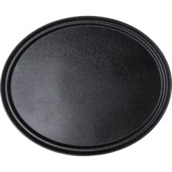 Carlisle 2700GR2004 Griptite 2 Black 27 X 22.5 Oval Tray