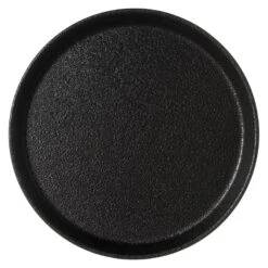 Carlisle 1100GR2004 Griptite 2 Black 11" Round Tray