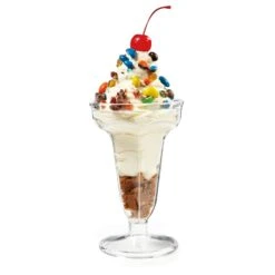 G.E.T. ICM-24-CL Dessert Time Clear 5 Oz. Ice Cream Dish - 24 / CS