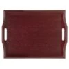 G.E.T. RST-1815-1-M Mahogany Plastic Room Service Tray - 6 / CS