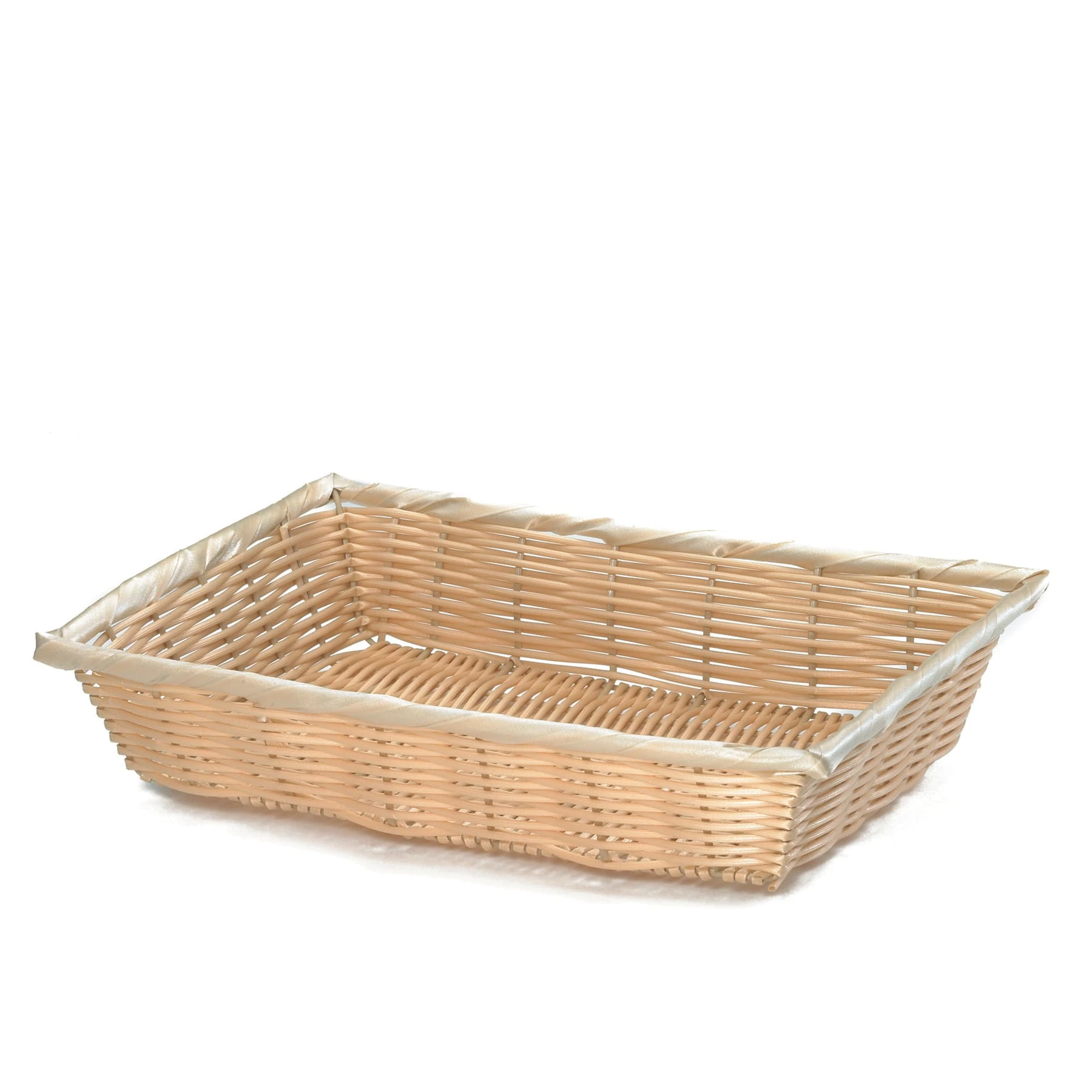 TableCraft 1187W 10" Hand-Woven Plastic Basket - Dozen 1 TableCraft 1187W 10" Hand-Woven Plastic Basket - Dozen