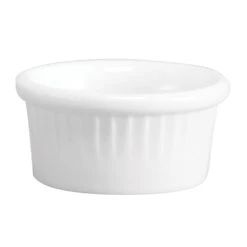 Hall® China 4533-WH White 4 Oz. Fluted Ramekin - 36 / CS
