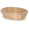 TableCraft 1174W 9" X 6" Hand-Woven Plastic Basket - Dozen