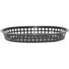 TableCraft 1076BK Black 10-1/2" Chicago Platter Basket - Dozen