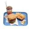Cambro 1418FF168 Blue 14" X 18" Fast Food Tray - Dozen