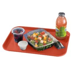 Cambro 1216FF163 Red 12" X 16" Fast Food Tray - Dozen