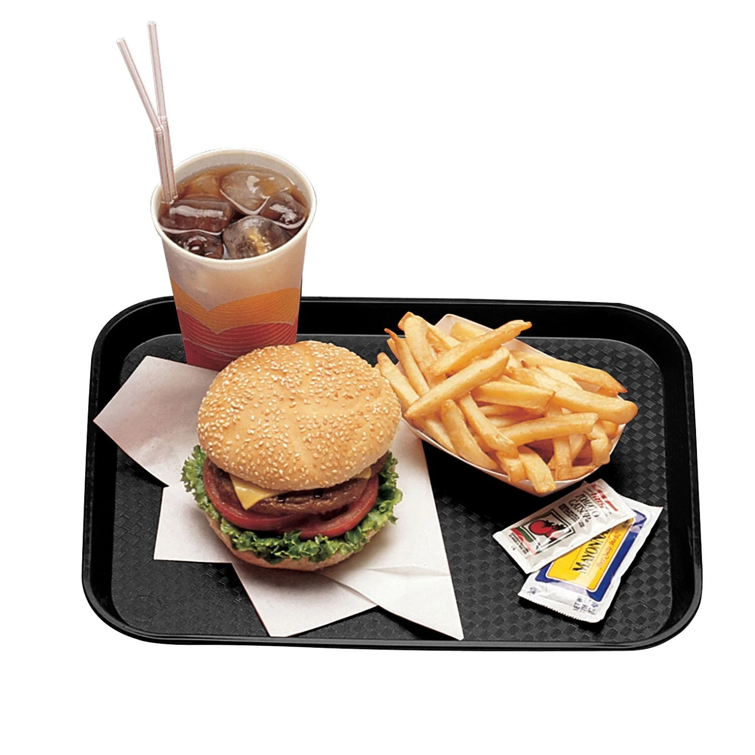 Cambro 1418FF110 Black 14" X 18" Fast Food Tray - Dozen 1 Cambro 1418FF110 Black 14" X 18" Fast Food Tray - Dozen