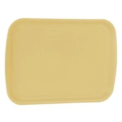 Traex 1216-32 Beige Plastic 12 X 16 Fast Food Tray - Dozen