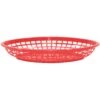 TableCraft 1084R Red 11-3/4" Jumbo Oval Basket - Dozen