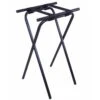 CSL 1053BL 31" H Deluxe Black Tubular Steel Tray Stand