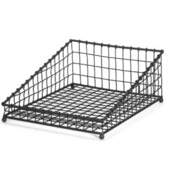 TableCraft GM1519 Grand Master Black Metal 19 X 15 Rectangular Basket