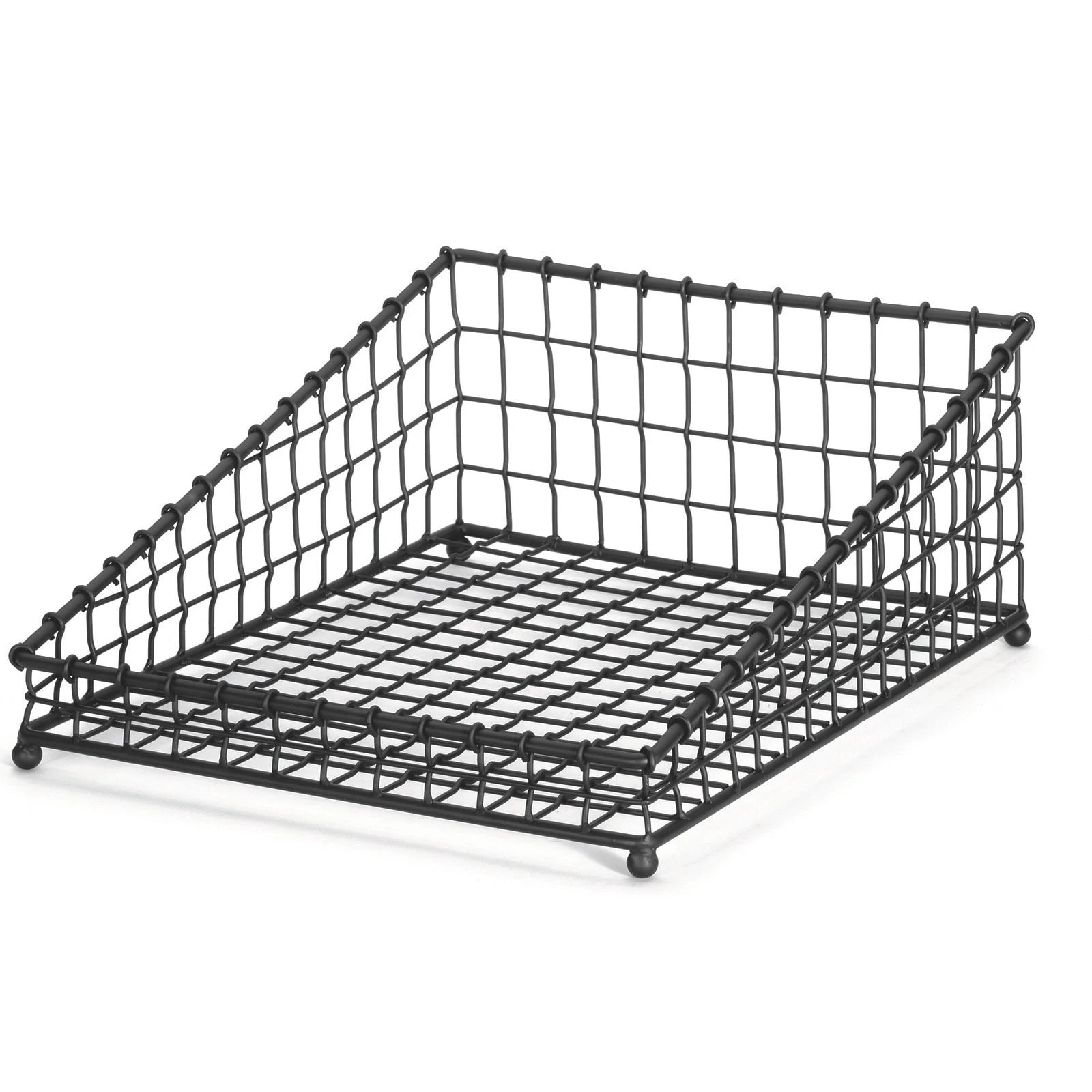 TableCraft GM1519 Grand Master Black Metal 19 X 15 Rectangular Basket 1 TableCraft GM1519 Grand Master Black Metal 19 X 15 Rectangular Basket