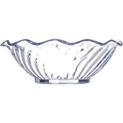 Carlisle 453107 5 Oz. Clear Tulip Berry Disk - Dozen