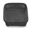 TableCraft M2493 Ridal Collection Rectangular Black Hand-woven Basket