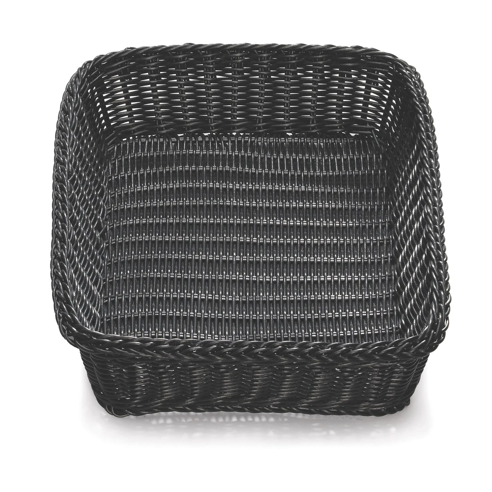 TableCraft M2493 Ridal Collection Rectangular Black Hand-woven Basket 1 TableCraft M2493 Ridal Collection Rectangular Black Hand-woven Basket