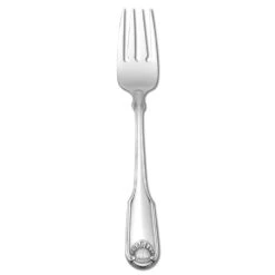 Oneida 2496FSLF Classic Shell S/S 6-3/4" Salad Fork - Dozen"