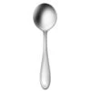 Oneida 2201SBLF Scroll S/S 6" Bouillon Spoon - Dozen