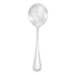 Walco 9212 Classic Bead 18/10 S/S 6" Bouillon Spoon - Dozen