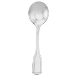 Walco 6612 Saville 18/0 S/S 6-1/4" Bouillon Spoon - Dozen