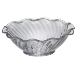 Gessner™ 0346 CLEAR SAN Plastic 5 Oz. Tulip Berry Dish - 24 / CS