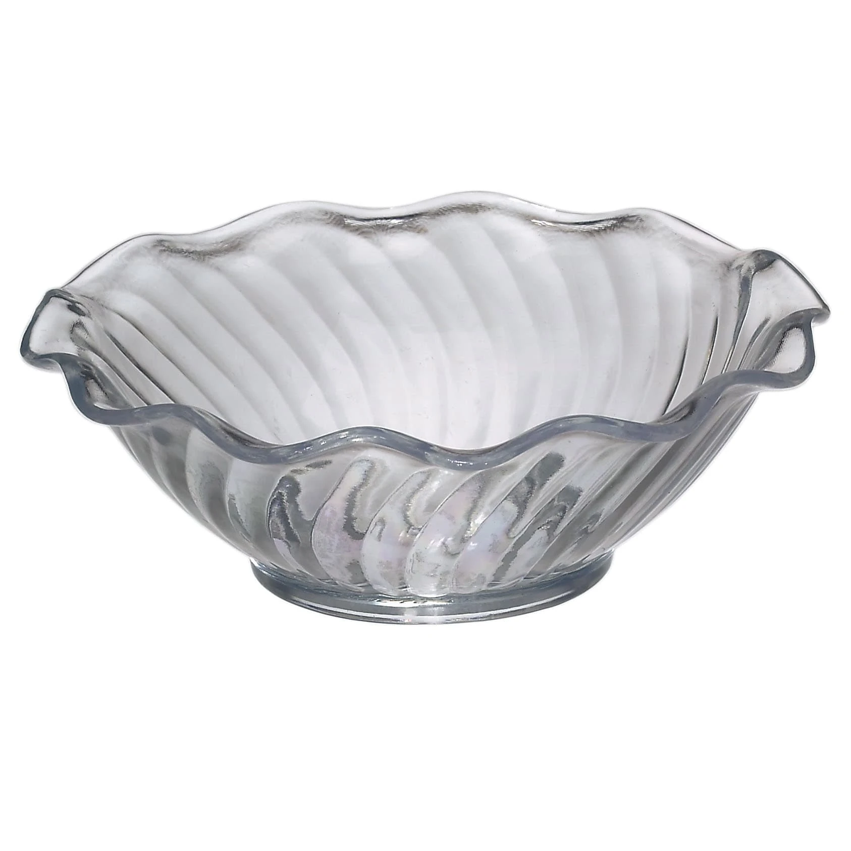 Gessner™ 0346 CLEAR SAN Plastic 5 Oz. Tulip Berry Dish - 24 / CS 1 Gessner™ 0346 CLEAR SAN Plastic 5 Oz. Tulip Berry Dish - 24 / CS