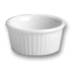 Hall® China 844-WH White 2 Oz. Fluted Ramekin - 36 / CS