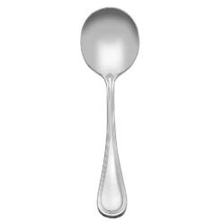 World® Tableware 774 004 Geneva 6-3/4" Round Bowl Soup Spoon - Dozen