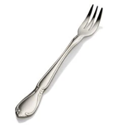 Bon Chef S1808 Queen Anne Stainless Oyster / Cocktail Fork - Dozen