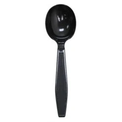 Darling Food Service Black Heavy Weight Soup Spoon - 1000 / CS
