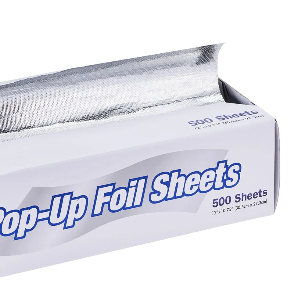 Darling Food Service 12 X 10-3/4" Interfolded Foil Sheets - 3000 / CS 1 Darling Food Service 12 X 10-3/4" Interfolded Foil Sheets - 3000 / CS
