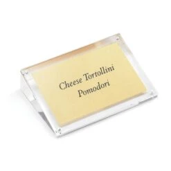 TableCraft ACHS46 4" X 4" Slanted Sign Holder - 12 / CS