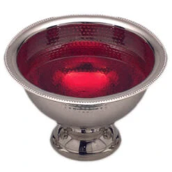 American Metalcraft HMPB12 Hammered S/S 8 Qt. Punch Bowl
