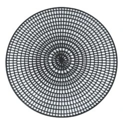 Vollrath® 1620-06 14-1/2" Round Black Anti-Skid Mat - 12 / CS