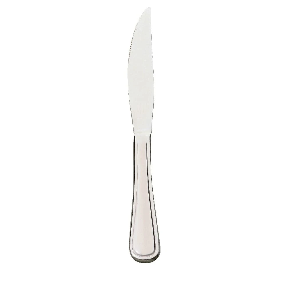 Browne Foodservice 502512 Celine 18/0 S/S 9.25" Steak Knife - Dozen 1 Browne Foodservice 502512 Celine 18/0 S/S 9.25" Steak Knife - Dozen