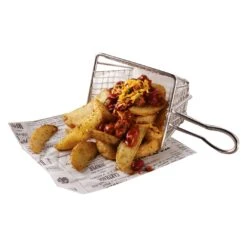American Metalcraft MFRYBSKT S/S 5" Long Mini Fry Basket