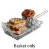 American Metalcraft MRECBSKT S/S Rectangular Grid Mini Fry Basket