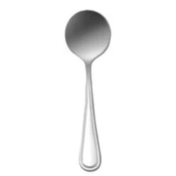 Oneida B914SBLF New Rim II S/S Bouillon Spoon - Dozen