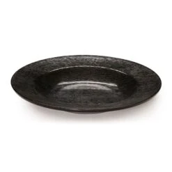 G.E.T. B-1609-BK Etchedware Textured Black 16 Ounce Bowl - 12 / CS