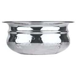 World® Tableware PBB-3 Hammered S/S 4 Oz. Pot Belly Bowl - 12 / CS