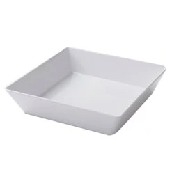 American Metalcraft MELSQ10 Shallow 64 Ounce Square Melamine Bowl